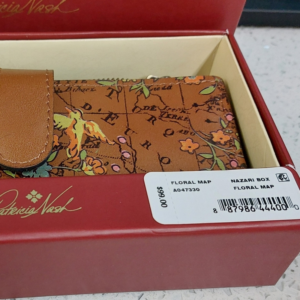 Patricia Nash Floral Map Wallet NWT - Picture 3 of 3